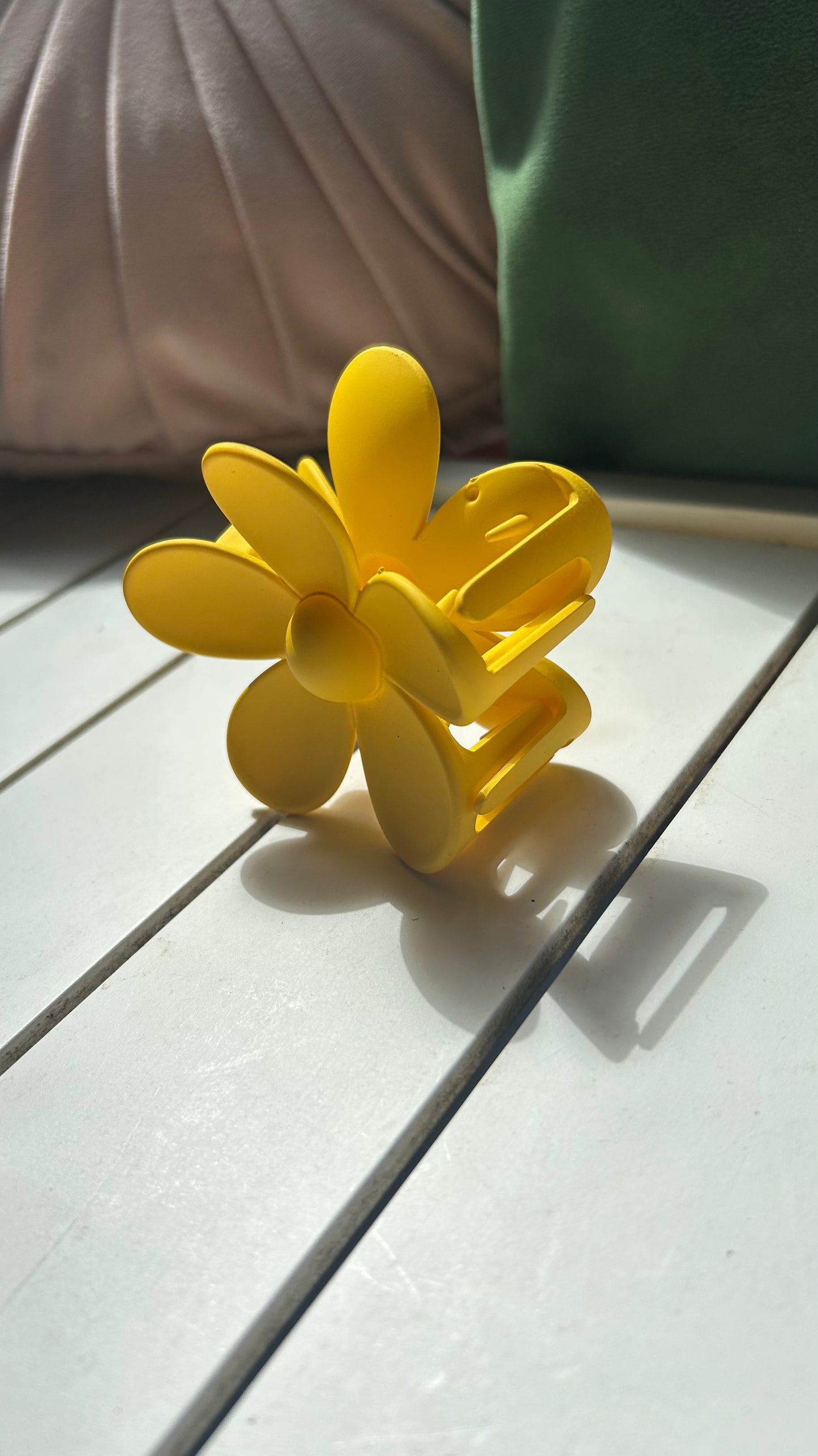 Yellow Flower Claw Clip