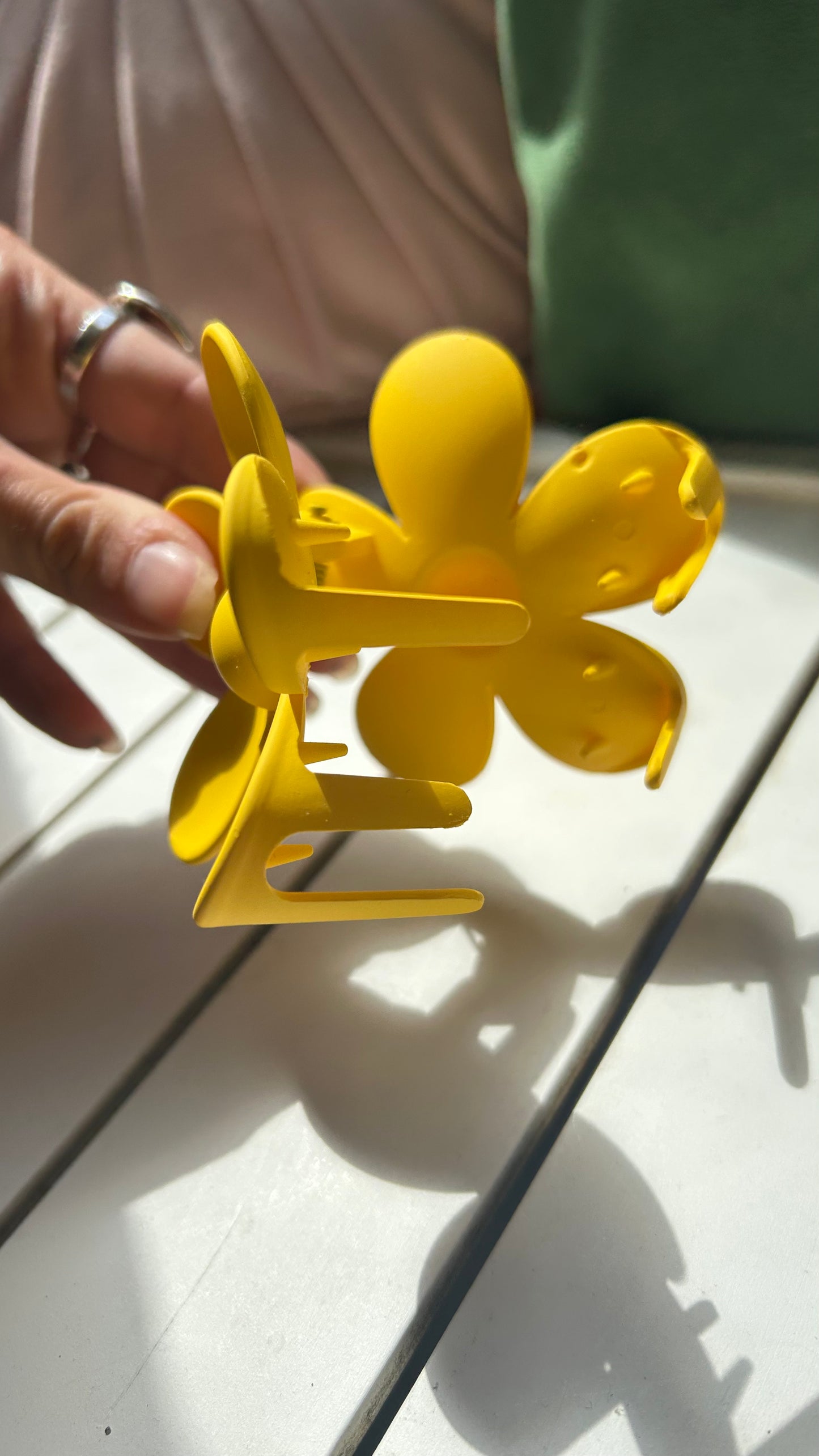 Yellow Flower Claw Clip