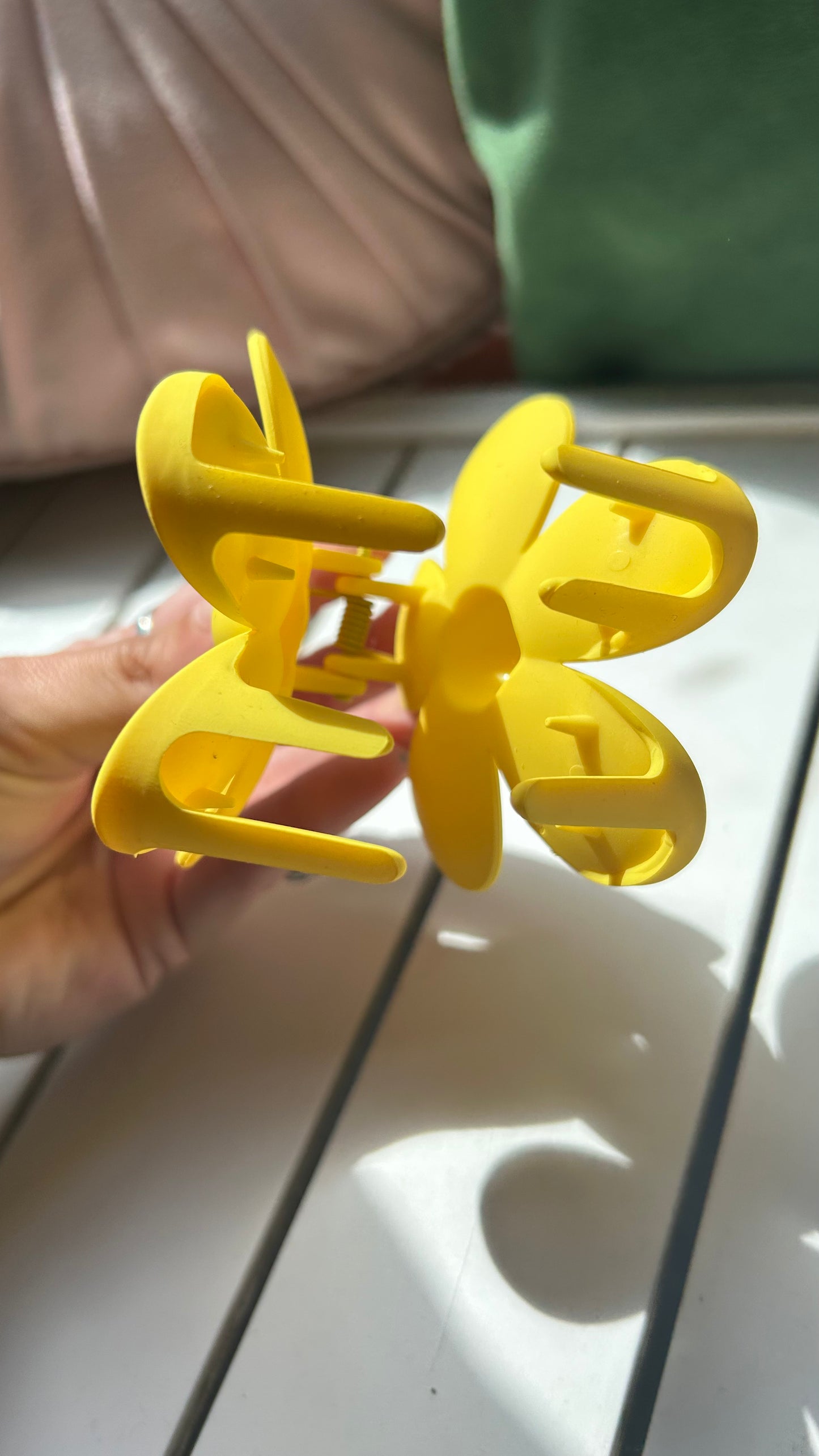 Yellow Flower Claw Clip