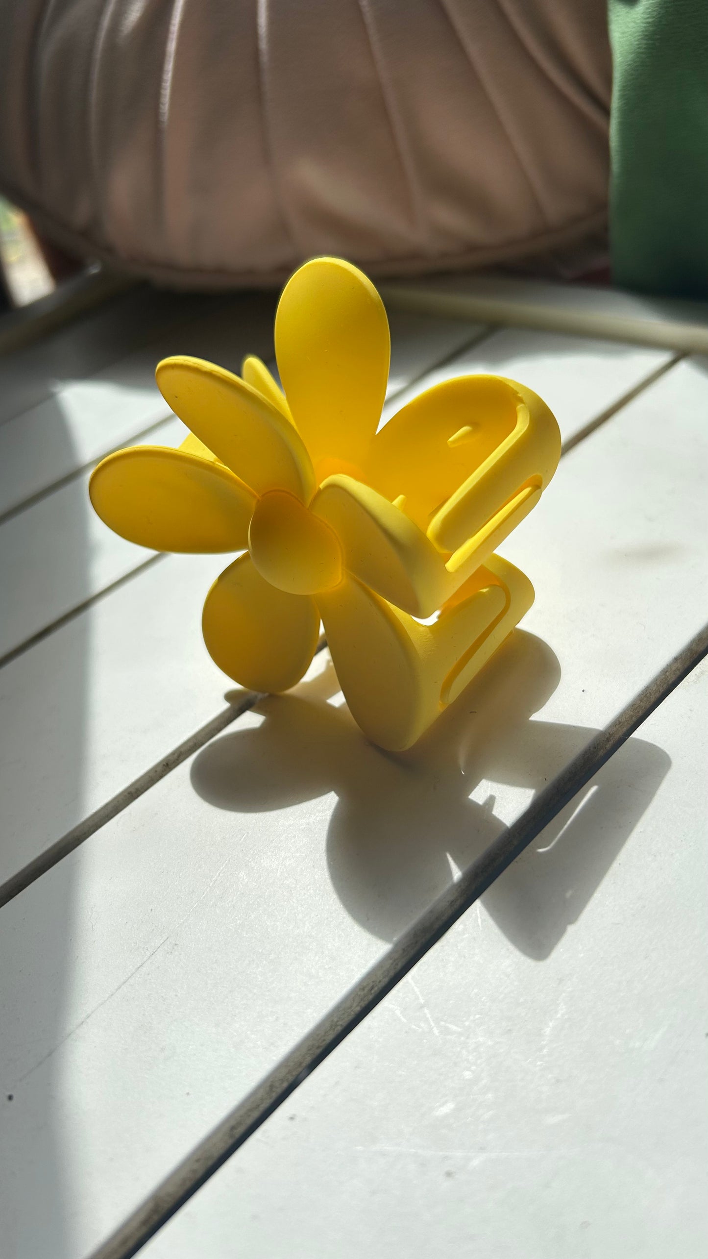 Yellow Flower Claw Clip