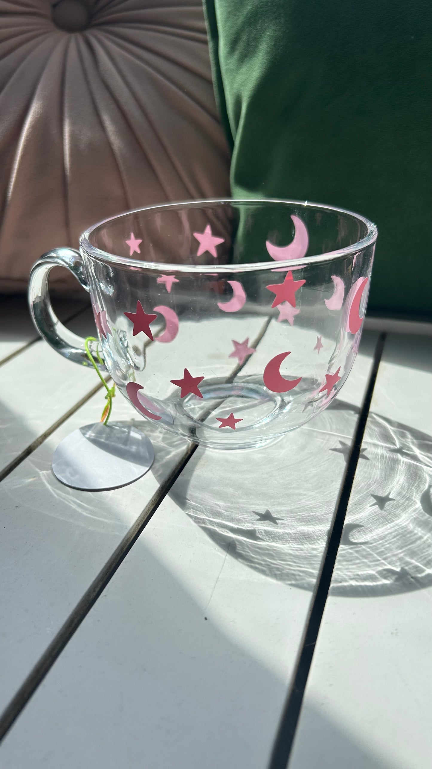 Pink Moon and Star Mug