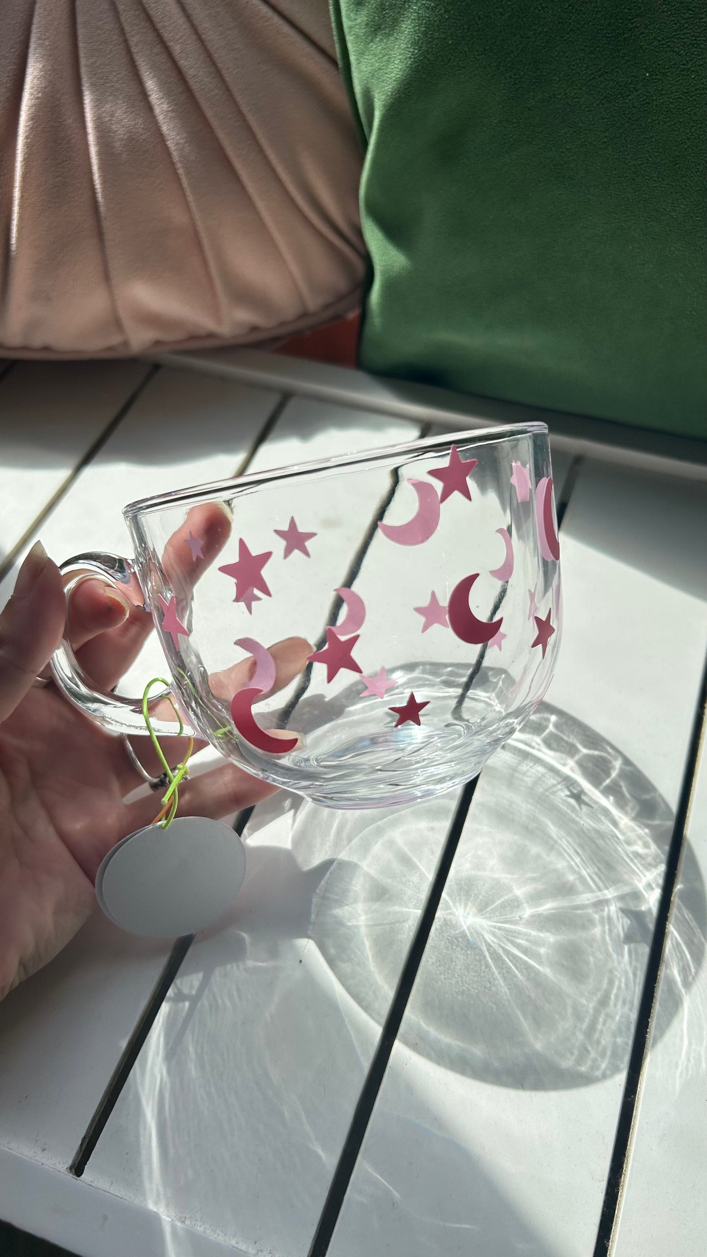 Pink Moon and Star Mug