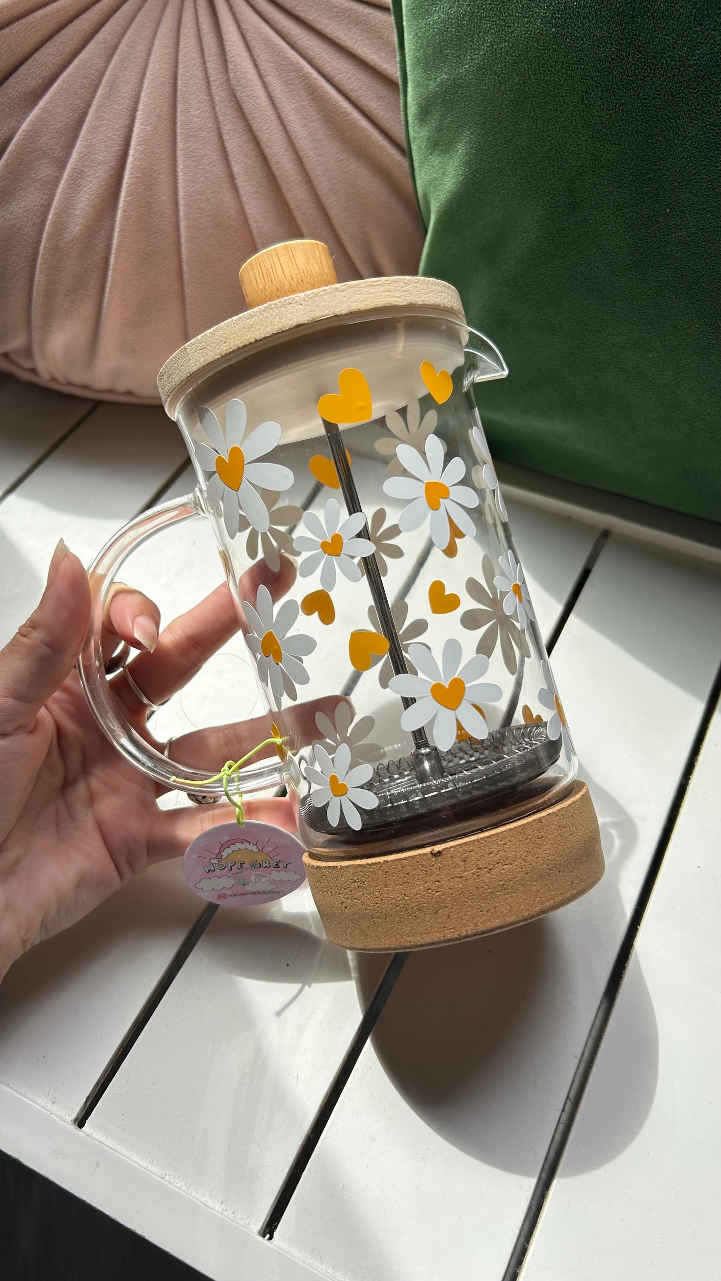 Daisy Heart Cafetière