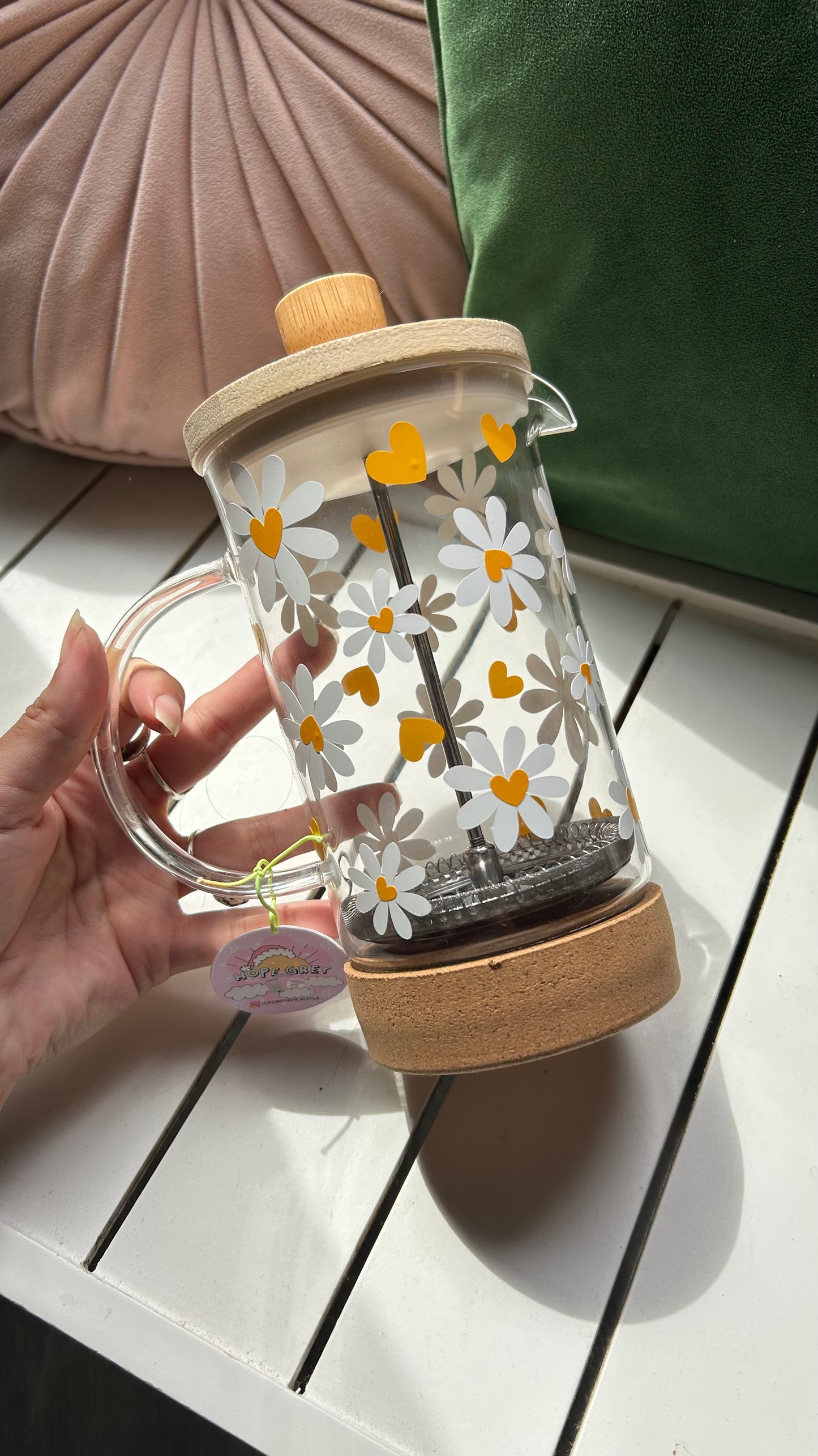 Daisy Heart Cafetière