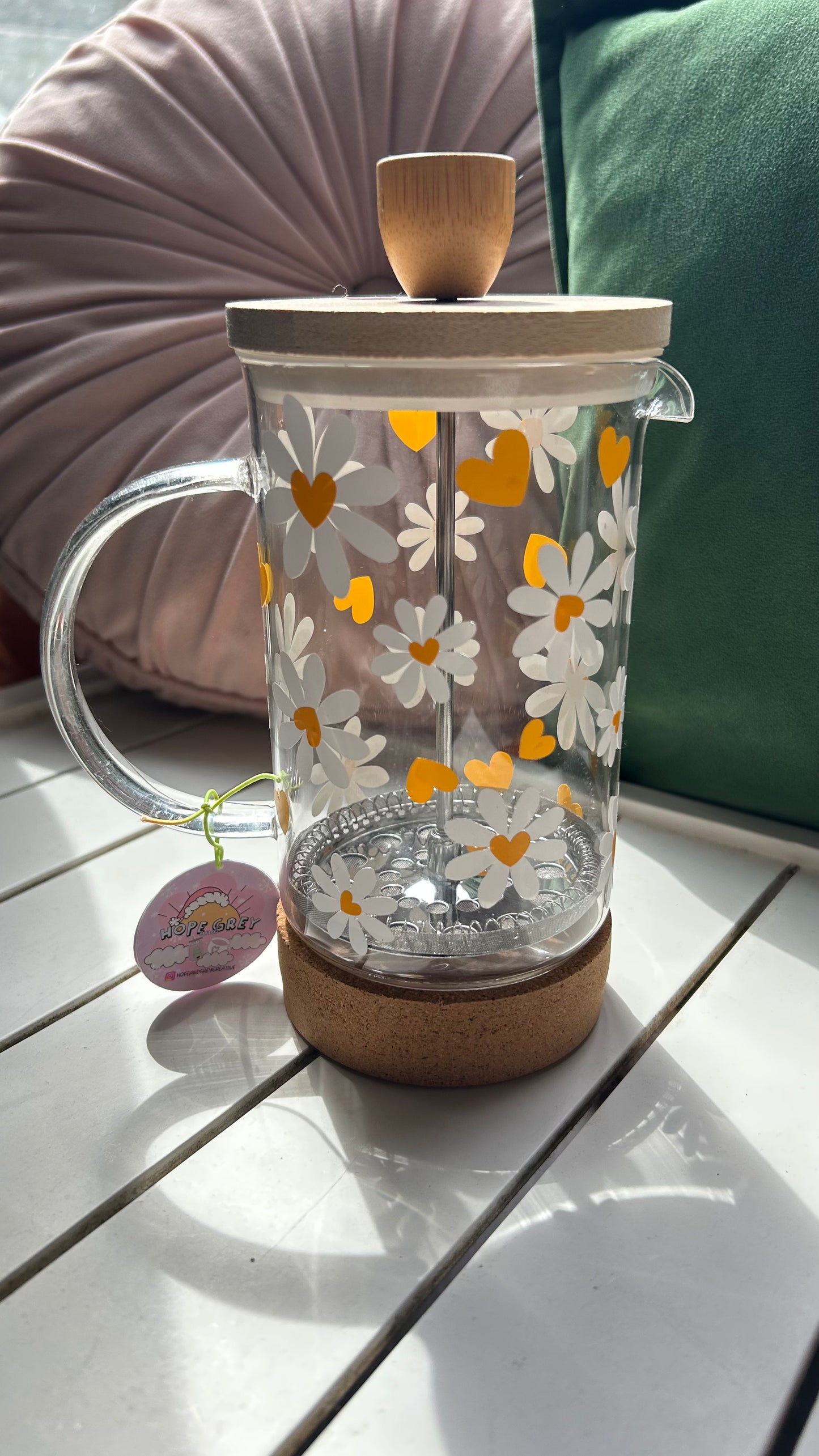 Daisy Heart Cafetière