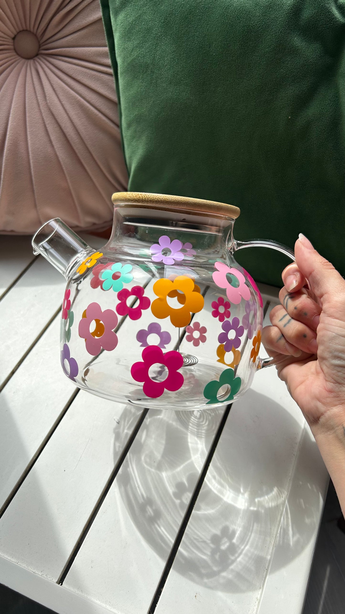 Retro Flower Tea Pot