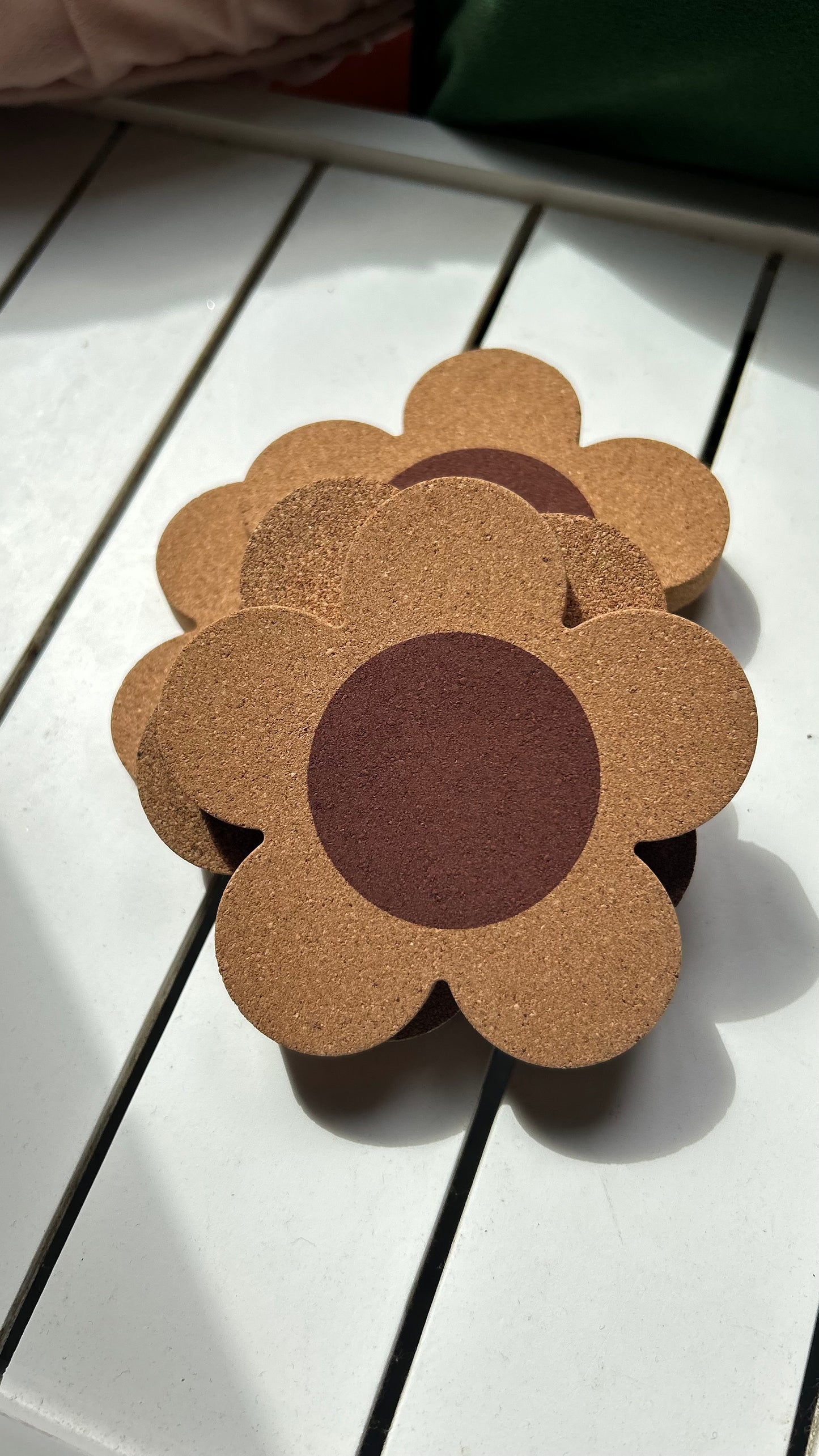 Retro Flower Cork Coasters
