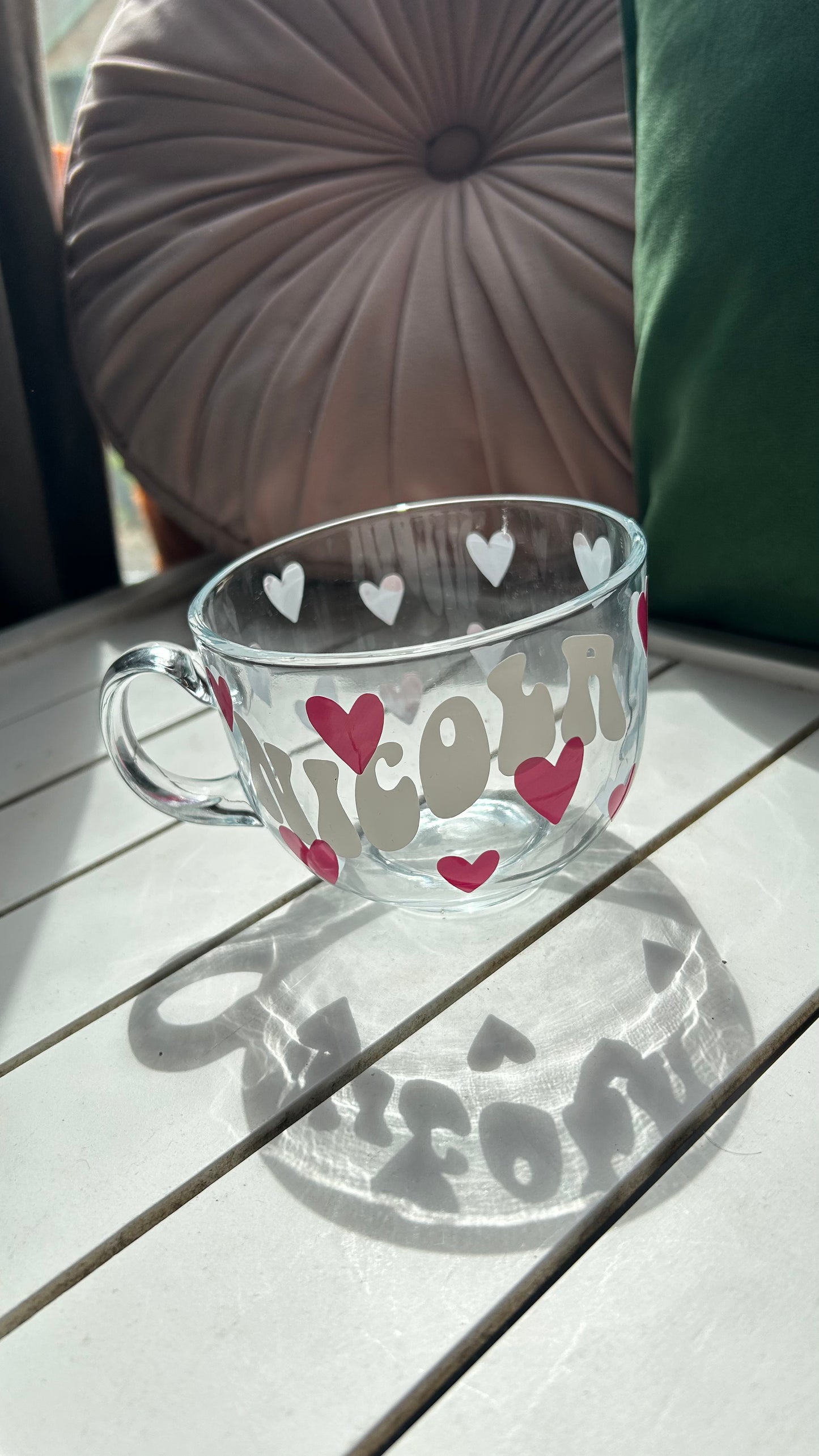 Nicola Heart Mug