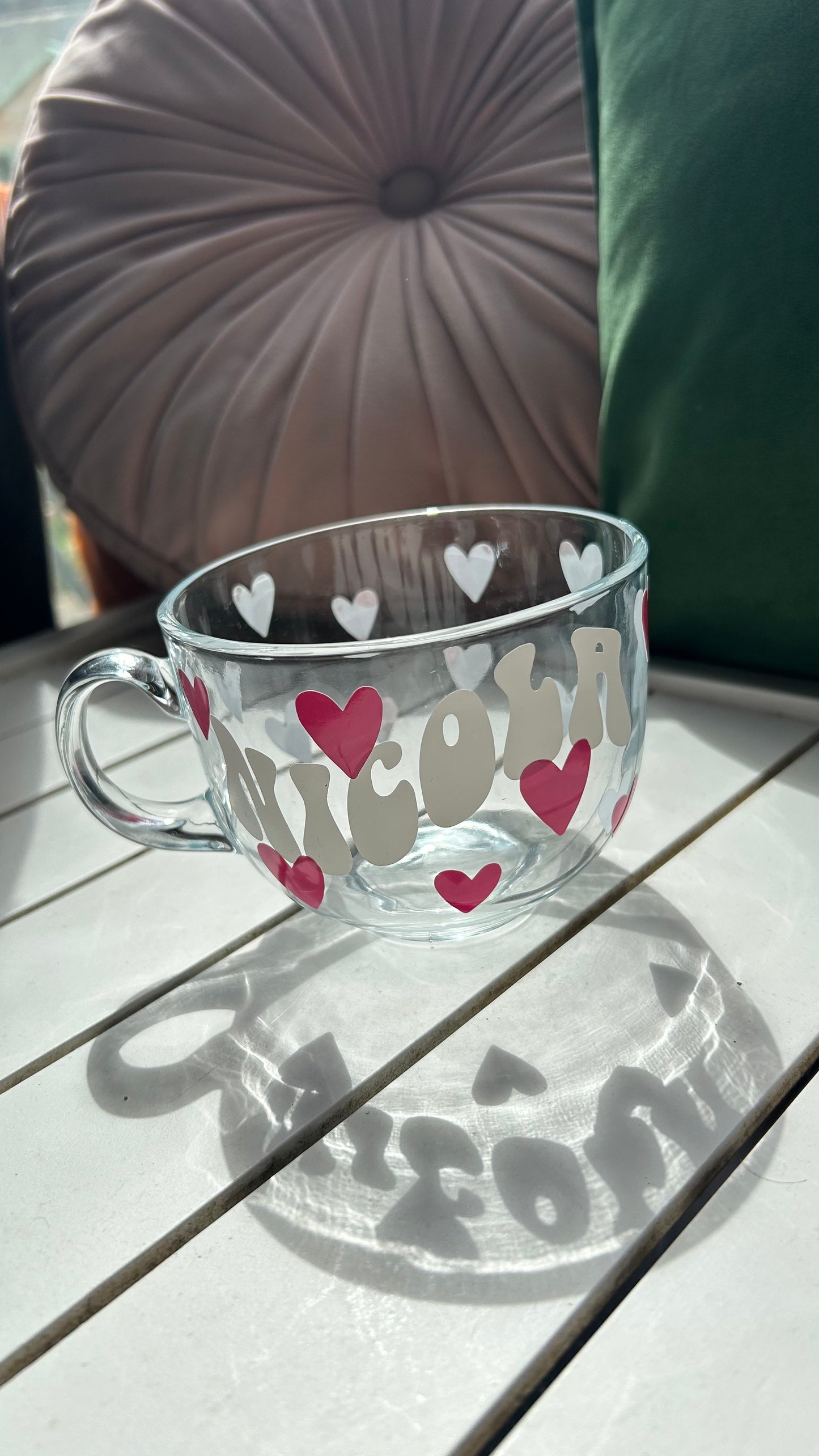 Nicola Heart Mug