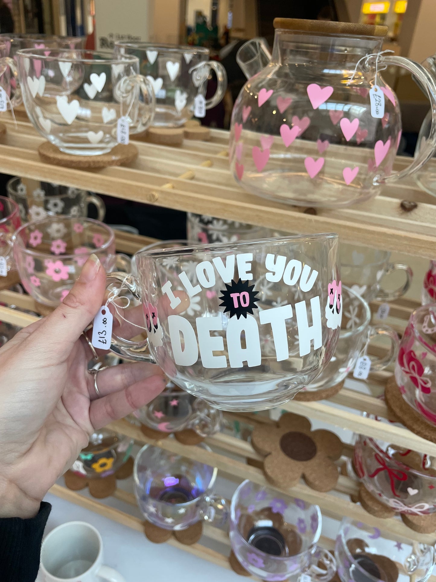 I Love You To death Jumbo Glass Mug