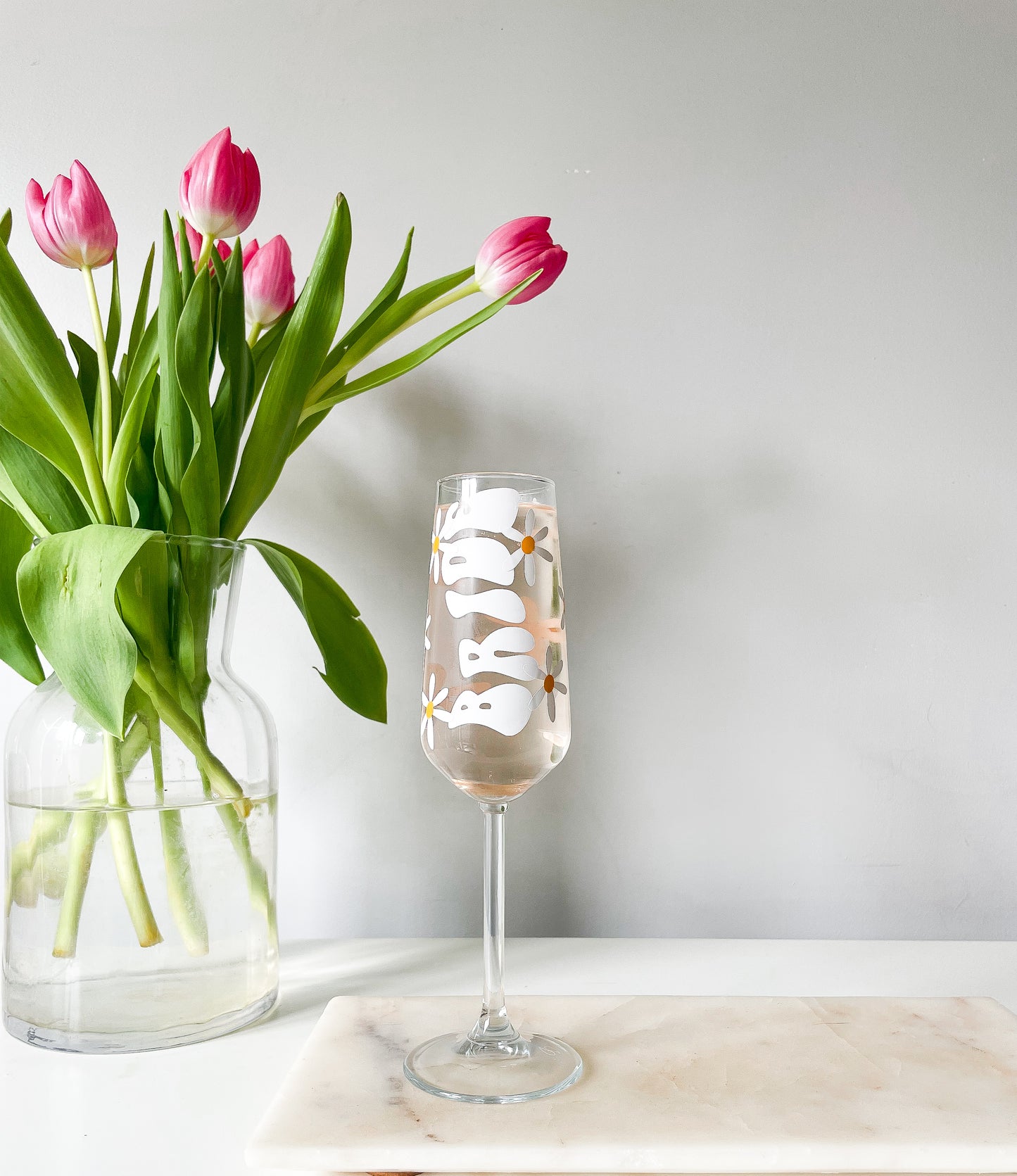 Personalised Daisy Prosecco Glass