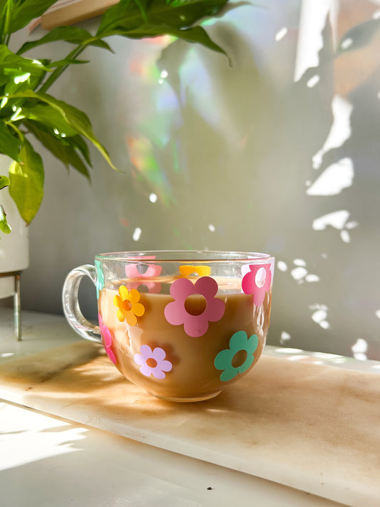 Retro Rainbow Flower