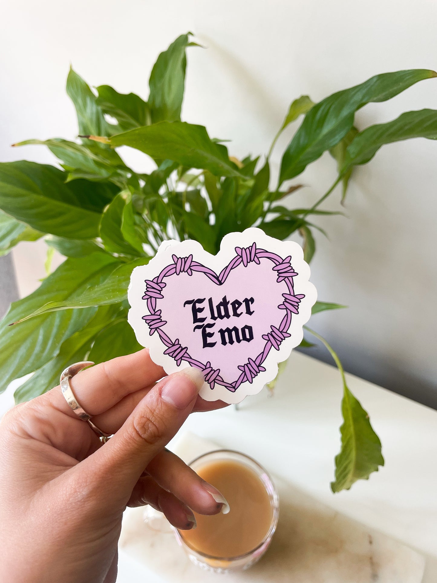 Elder Emo Vinyl Sticker