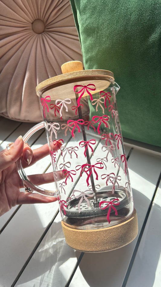 Pink Bow Cafetière