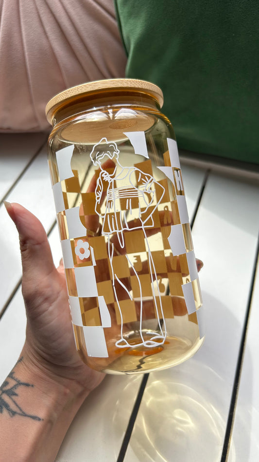 Yellow Harry Styles Glass Can