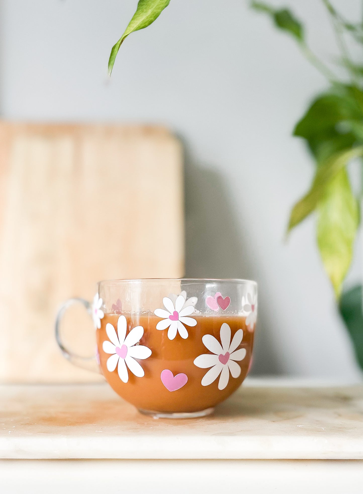 Limited Edition Pink Valentines Daisy Heart Mug