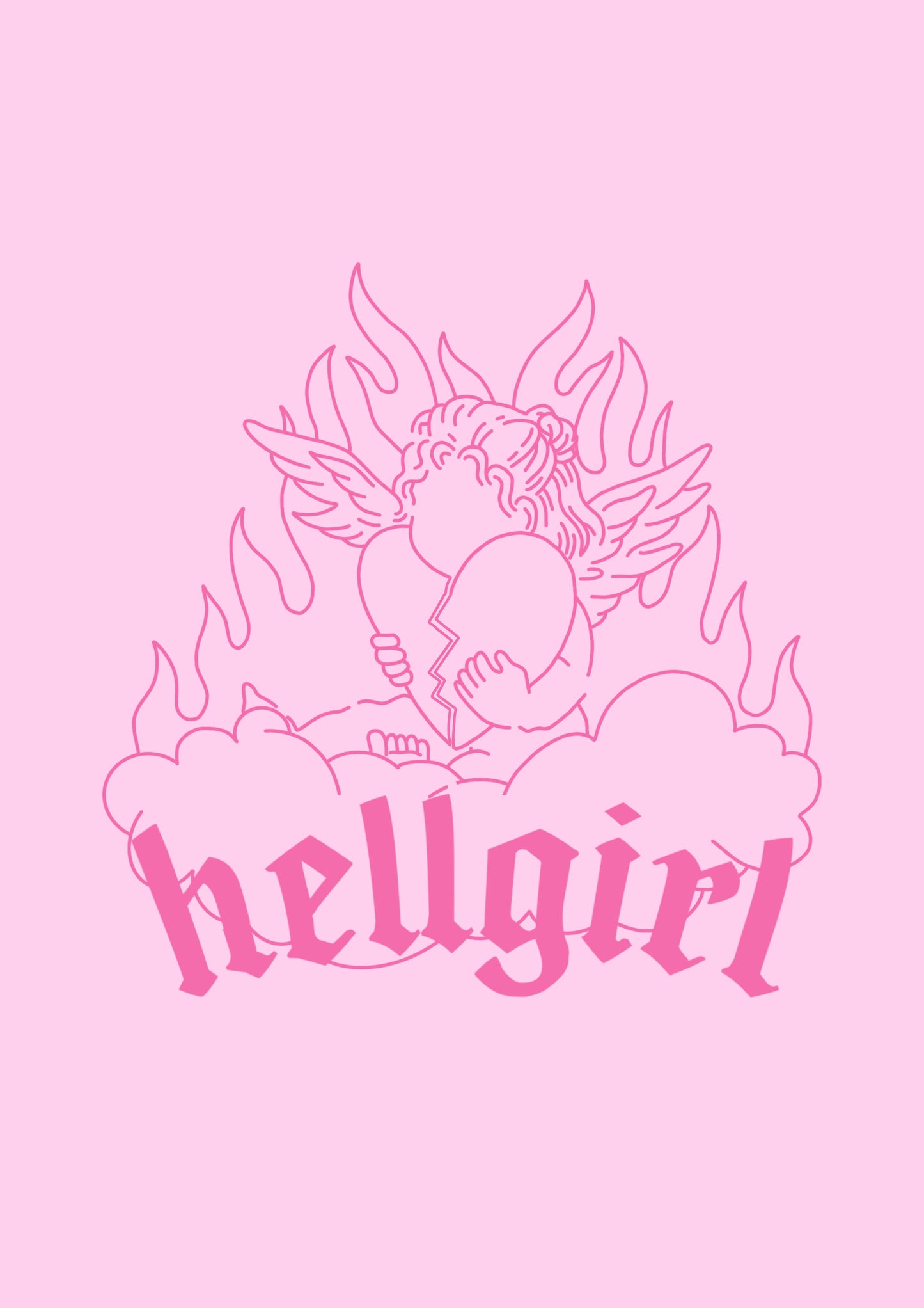 Hell Girl Cherub Print