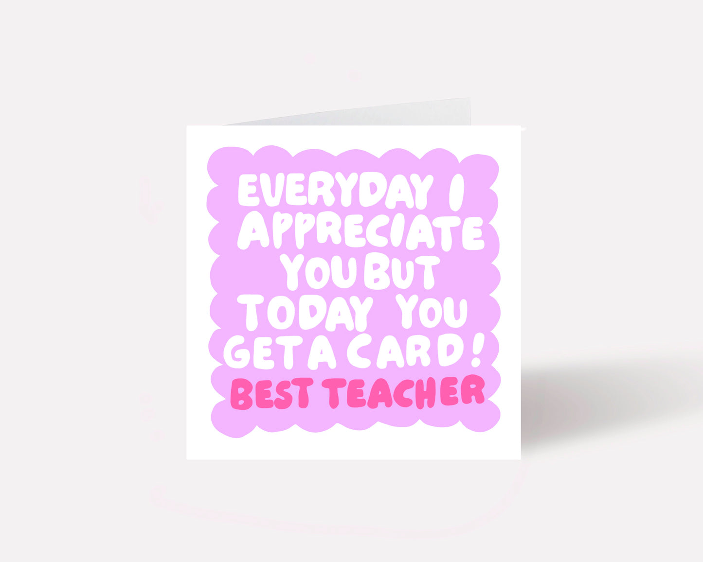 Best Teacher Card