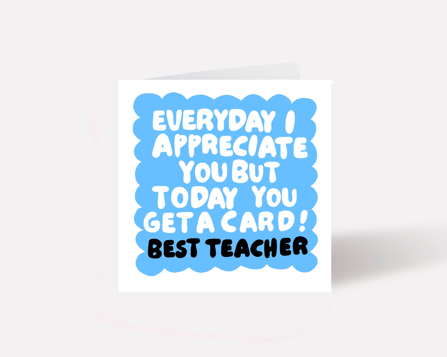 Best Teacher Card