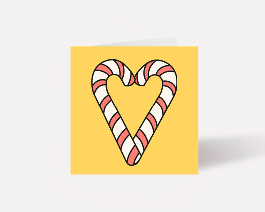 Candy Cane Christmas Card