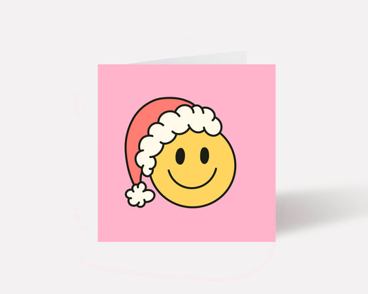 Santa Smiley Christmas Card