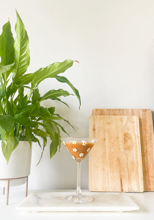 Flower Martini Glass