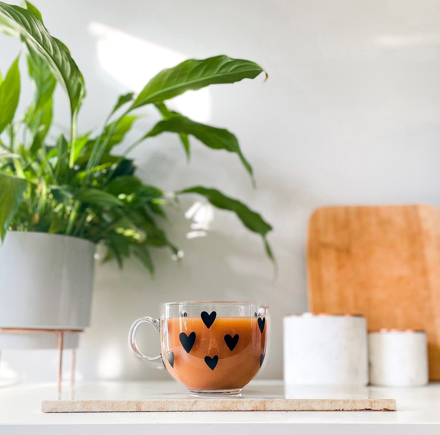 Heart Glass Mug