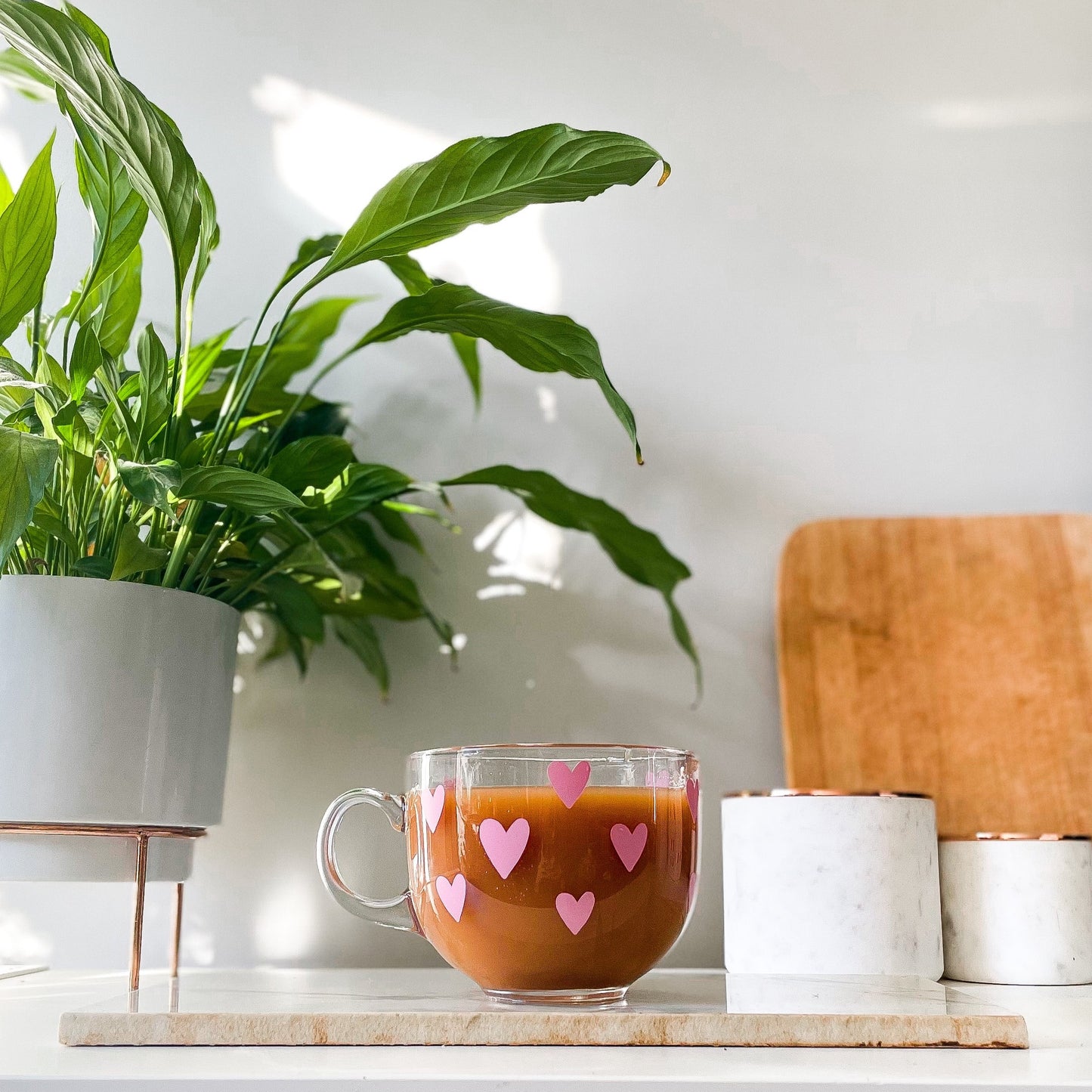 Heart Glass Mug