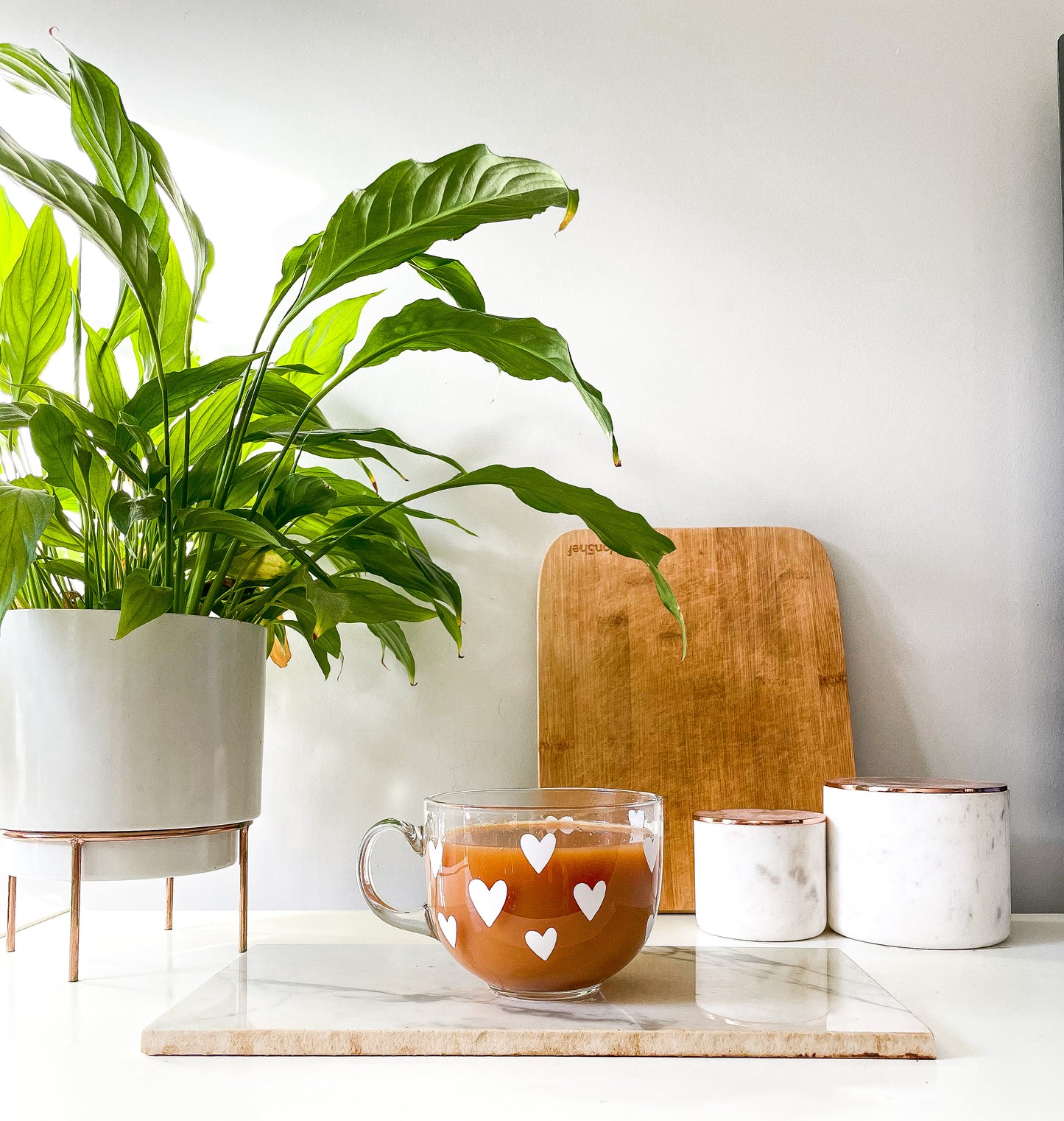 Heart Glass Mug