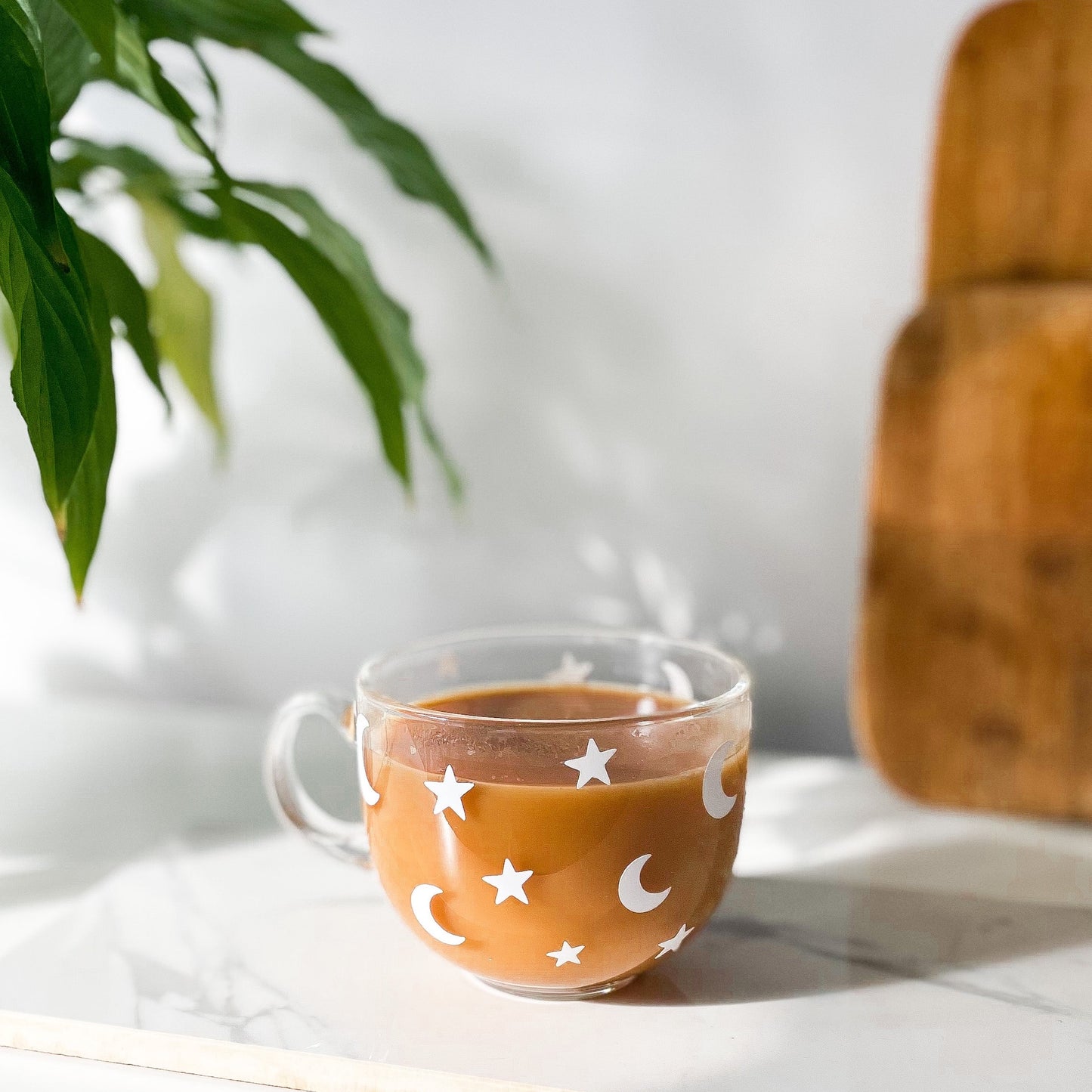 Jumbo Moon and Stars Glass Mug