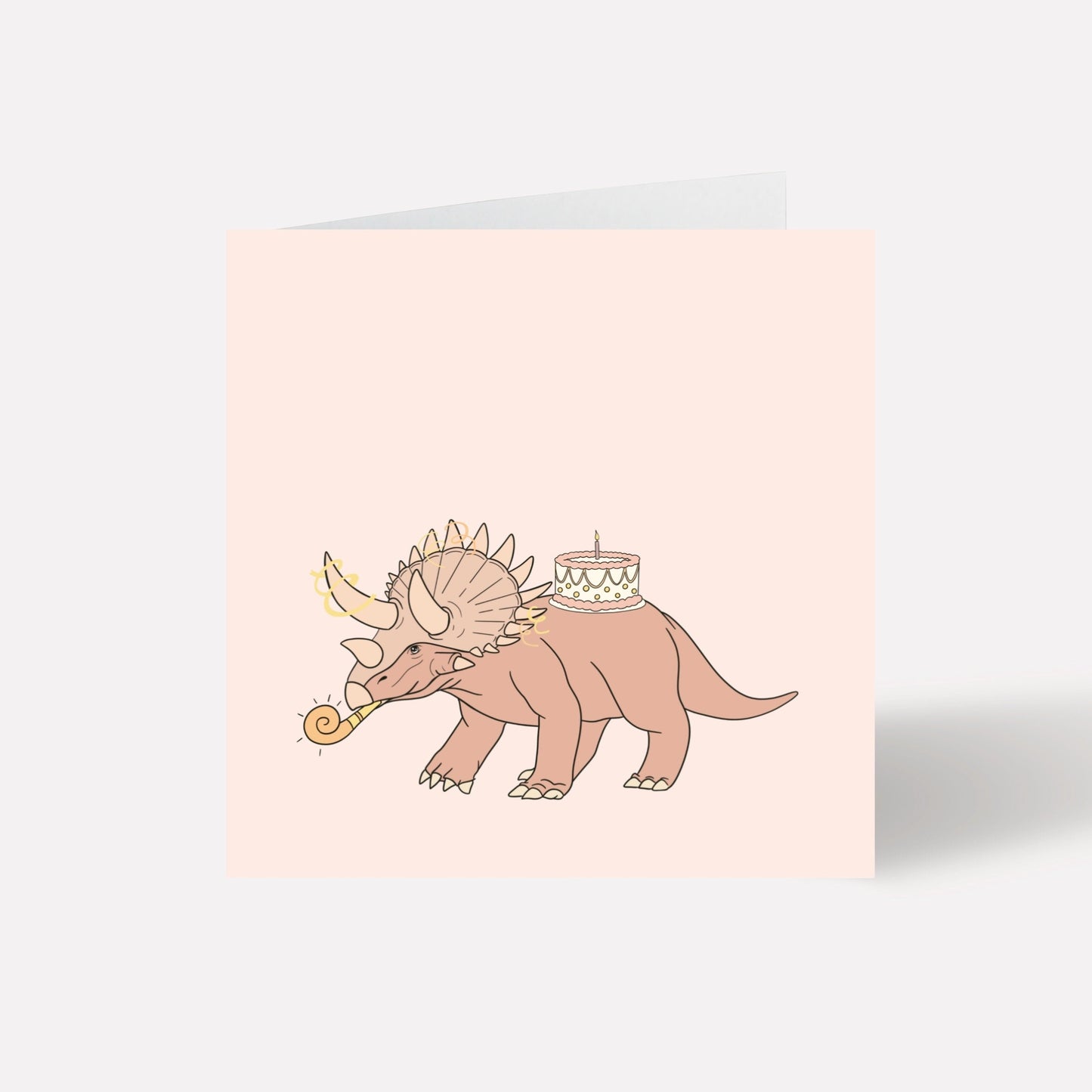 Triceratops Birthday Card