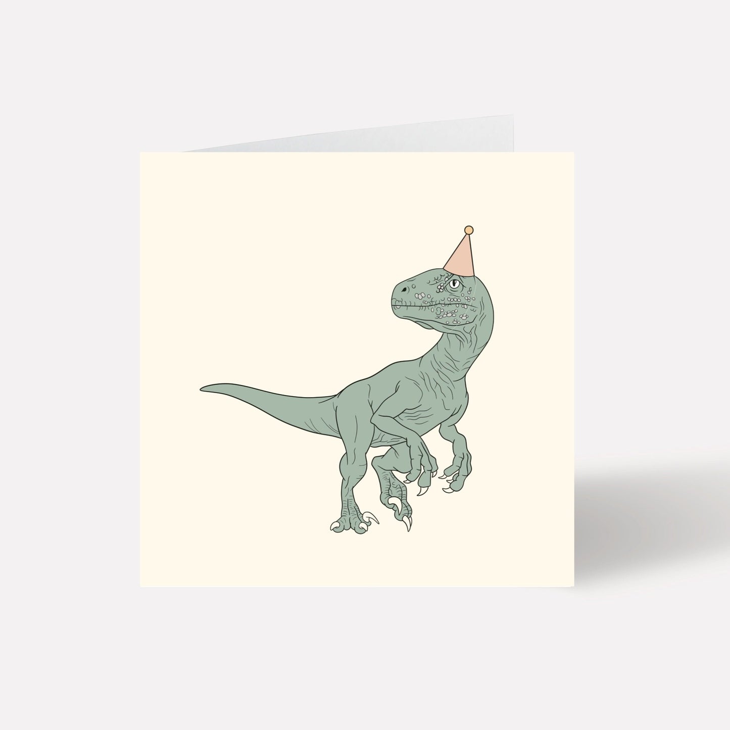 Veloceraptor Birthday Card