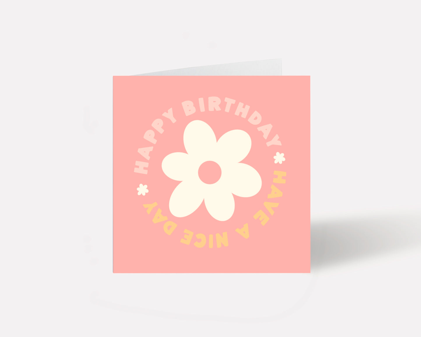 Happy Birthday Retro Flower