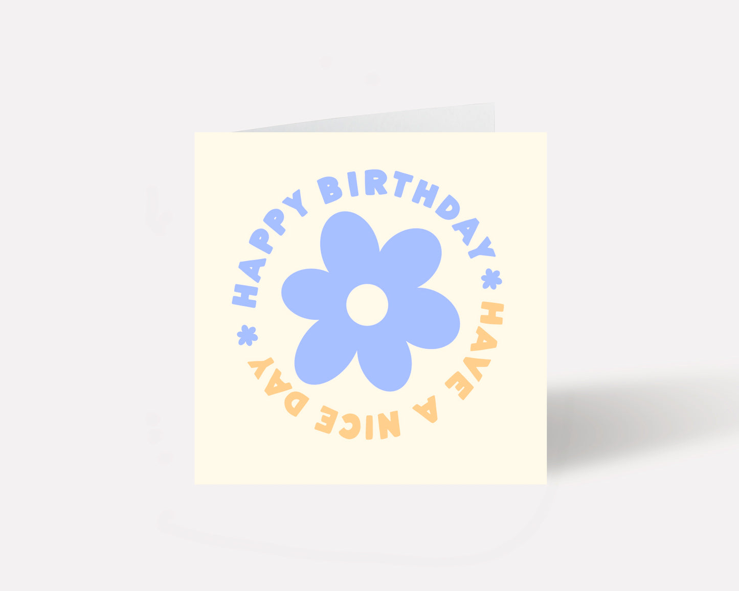 Happy Birthday Retro Flower